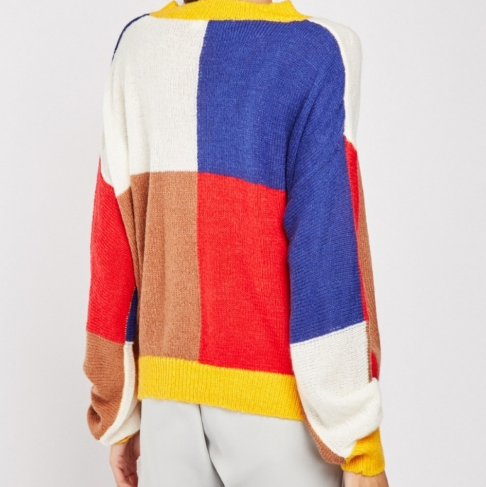 Color Block Knit Sweater - Picture 2 of 2
